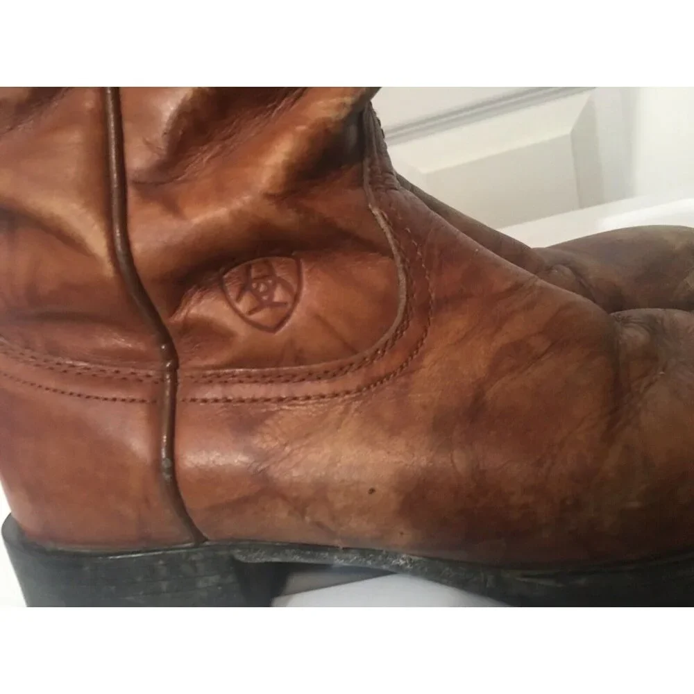 Ariat Brown Leather Boots Men’s Sz 8 D‎ Style No 35503